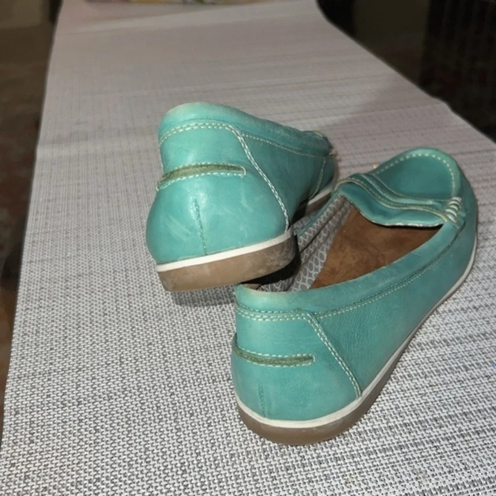 Naturalizer ,size  10M, TIFFANY GREEN 🥰Hamilton boat loafer, slip on